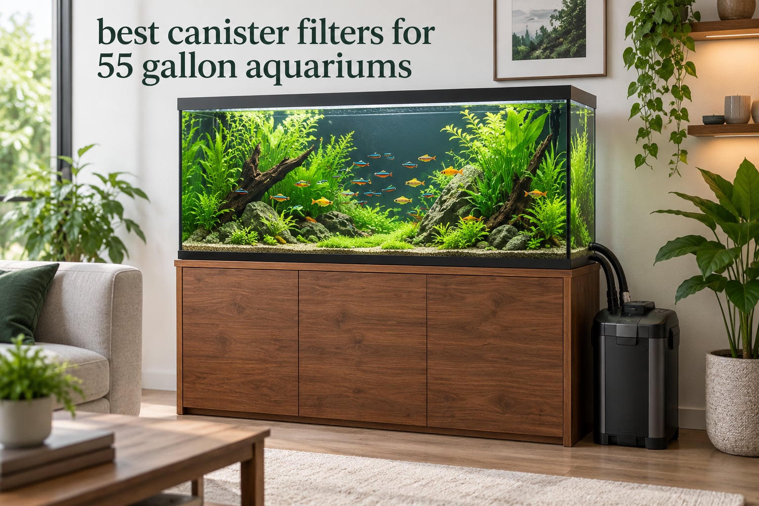 best canister filters for 55 gallon aquariums